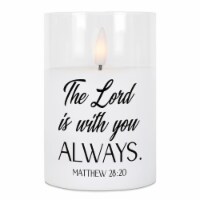 Dicksons PGC-04-19SWH LED Candle Lord Is With-Matt 28:20 4in