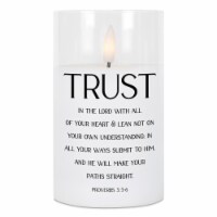 Dicksons PGC-05-17SWH LED Candle Trust The Lord Prov 3:5-6 5in