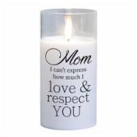 Dicksons PGC-06-25WH LED Candle Mom, I Cant Express How 6in