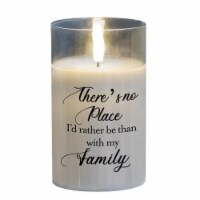 Dicksons PGC-05-31GY LED Candle There Is No Place I Grey 5in