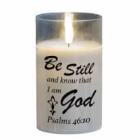 Dicksons PGC-05-36SGY LED Candle Be Still & Know Ps 46:10 5in