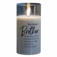 Dicksons PGC-06-28GY LED Candle My Dear Brother The One 6in