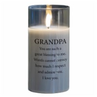 Dicksons PGC-06-34SGY LED Candle Grandpa You Are Blessing 6in