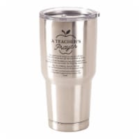 Dicksons SSTUM-25 30 oz Stainless Steel Cold or Hot Cup Tumbler - A Teachers Prayer
