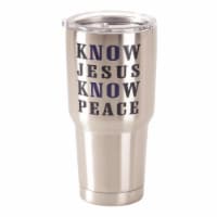 Dicksons SSTUM-39 30 oz Stainless Steel Cold or Hot Cup Tumbler - Know Jesus Know