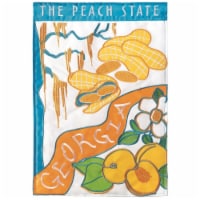 Dicksons M010108 13 x 18 in. Flag Double Applique Georgia Peach State Polyester Garden