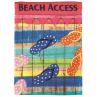 Dicksons M070075 30 x 44 in. Flag Print Beach Access Flip Flop Polyester - Large