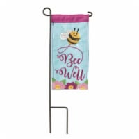 Dicksons M040063 4 x 8.5 in. Flag Double Applique Bee Well Bumble Bee Polyester Mini I Flag W