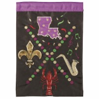 Dicksons M001100 29 x 42 in. Flag Double Applique Louisiana Celebration Polyester - Large