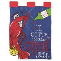 Dicksons M011105 13 x 18 in. Flag Double Applique I Gotta Little Cajun Polyester Garden