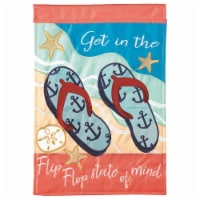 Dicksons M011129 13 x 18 in. Flag Dap Flip Flop State of Mini Flag With Pole D Polyester Grd