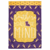 Magnolia Gardens M011200 13 x 18 in. Louisiana State of Mind Double Applique Garden Flag
