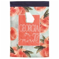 Magnolia Gardens M001254 29 x 42 in. Georgia Peaches Double Applique Garden Flag - Large