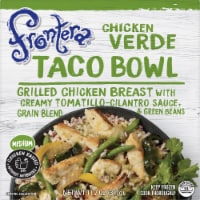 Frontera Medium Chicken Verde Taco Bowl Frozen Meal Perspective: Main