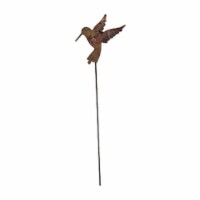 Village Wrought Iron RGS-33 Hummingbird Rusted Stake