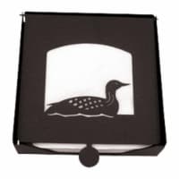 Village Wrought Iron NH-B-116 2-Piece Napkin Holder with Loon-Duck Silhouette