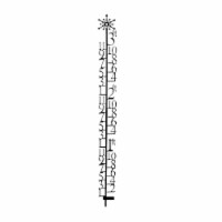 3 Foot Snowflake Snow Gauge
