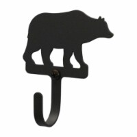 Village Wrought Iron WH-14-XS Bear Wall Hook Extra Small - Black