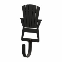 Village Wrought Iron WH-119-XS Adirondack Wall Hook Extra Small - Black