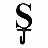Village Wrought Iron WH-S-S Letter S Wall Hook Small