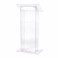 Oklahoma Sound 401S Clear Acrylic Lectern With Shelf