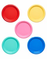 American Greetings Assorted Colors Paper Dessert Plates Perspective: Main