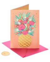 PAPYRUS Greeting Mother's Day Card Relaxing Outdoor Garden with Bench & Pillows 