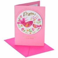 Papyrus Valentine’s Day Card for Mom (Birds with Glitter) Perspective: Main