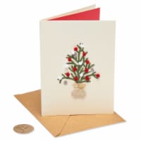 Papyrus Christmas Card (Christmas Tree with Pom Poms) Perspective: Main