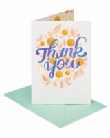 American Greetings #58 Thank You Card (Floral) Perspective: Main