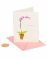 Papyrus Birthday Card (Pink Orchid) Perspective: Main