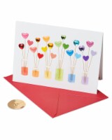 Papyrus Valentine’s Day Card (Rainbow Hearts) Perspective: Main