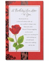 American Greetings Birthday Card (Love Letter)