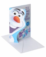 American Greetings Frozen Olaf Christmas Card with Stickers Perspective: Main