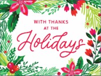 American Greetings Holly Christmas Thank You Cards with Envelopes Perspective: Main