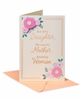American Greetings #59 Mother's Day Card for Daughter (Lettering with Florals) Perspective: Main