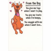 RPG Excited Dog: You Give Me Toys, Treats and Snuggle Funny Mother's Day Card from the Dog Perspective: Main
