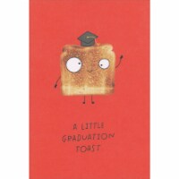 Recycled Paper Greetings Little Graduation Toast Funny Graduation Congratulations Card Perspective: Main