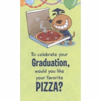 RPG Would You Like Your Favorite Pizza Gift Card or Money Holder Graduation Congrats Card Perspective: Main
