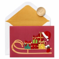 Papyrus Christmas Card #56 (Sleigh with Presents)
