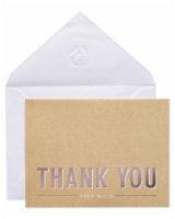 American Greetings #14 Thank You Card (Kraft) Perspective: Main