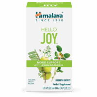 Himalaya Hello Joy Herbal Mood Support With Ashwagandha Vegetarian Capsules