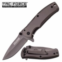 Tac-Force TF-848 Grey Titanium Spring Assisted Folding Knife