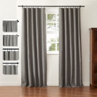 Blackout Linen Drape, 50 x84 , 1 Panel, Linen Curtain Living Room