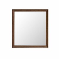 Home Fare Knotty Walnut Dresser Mirror in Brown - PRI