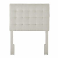 Twin Mid Mod Tufted Head Board in Fog Gray