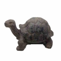 HomeRoots 473205 11 in. Tortoise Indoor Outdoor Statue, Dark Brown