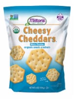 Milton's Craft Bakers Organic Cheesy White Cheddar Crackers Perspective: Main
