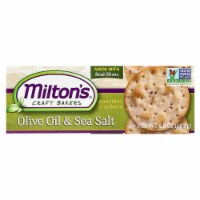Miltons - Cracker Olive Oil & Sea Salt 6.8 oz (Pack of 8)