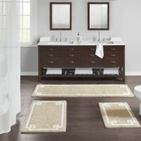 Gracie Mills Cotton Tufted Bath Rug - GRACE-7784 Taupe 24x40
